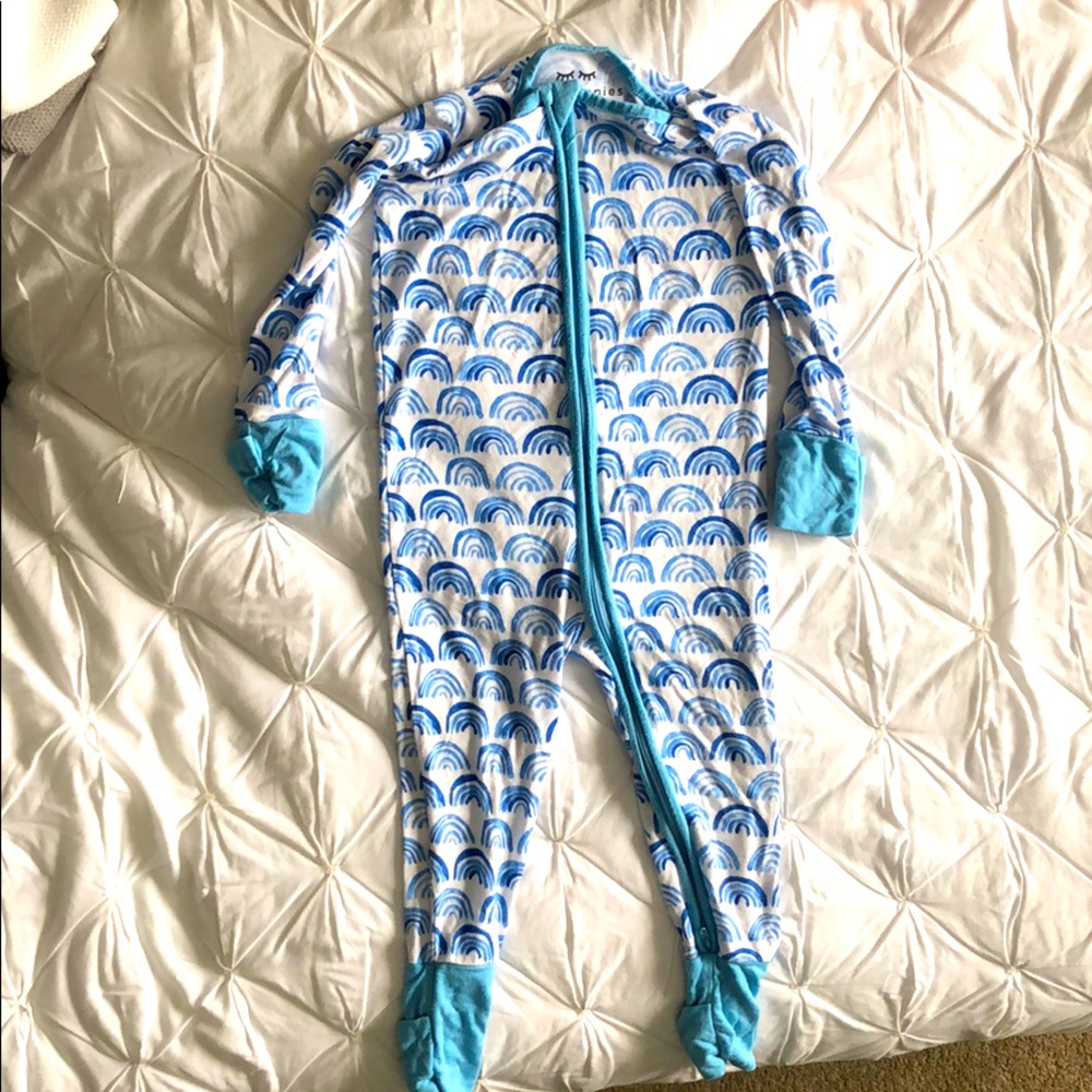 Little Sleepies blue rainbow sleeper